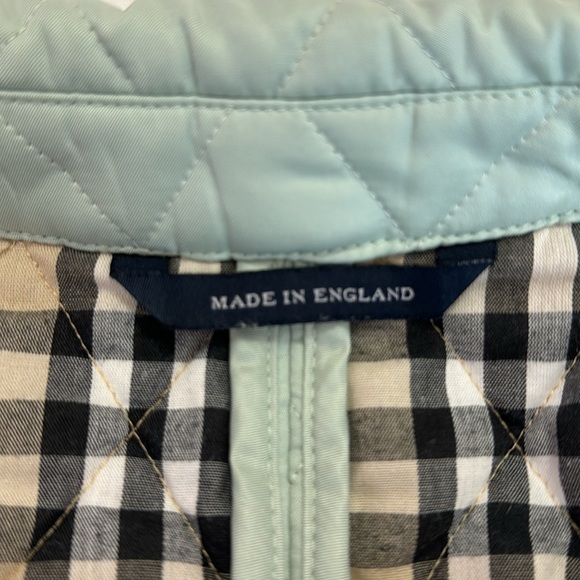 Lightly Worn Burberry Quilted Jacket With Snaps, Authentic Mint Green, S - Picture 11 of 11